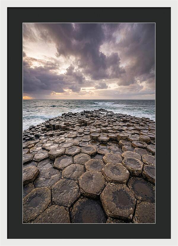 Basalt Columns At Dusk