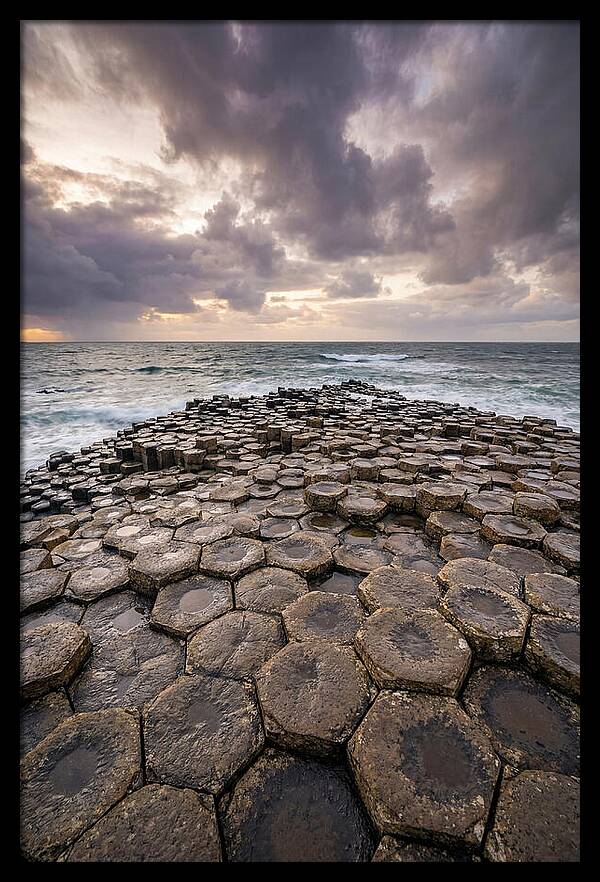 Basalt Columns At Dusk