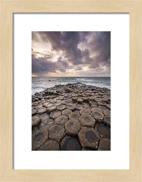 Basalt Columns At Dusk