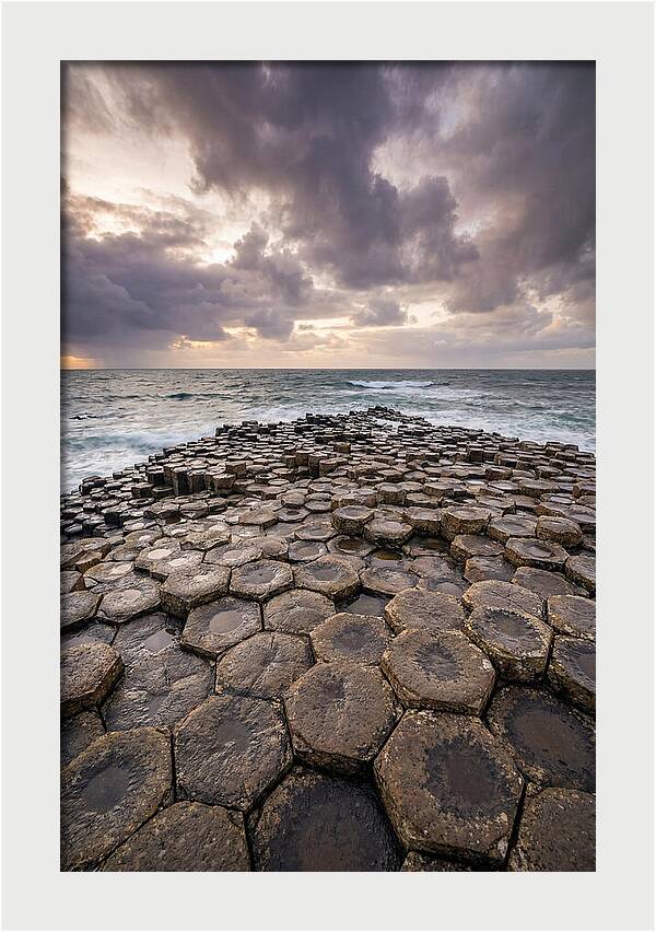 Basalt Columns At Dusk