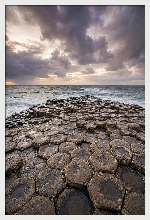 Basalt Columns At Dusk
