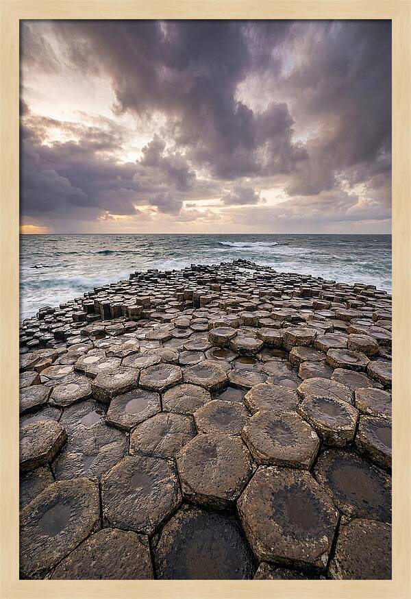 Basalt Columns At Dusk