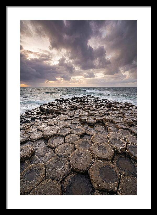Basalt Columns At Dusk