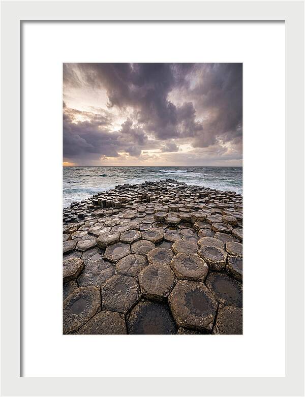 Basalt Columns At Dusk