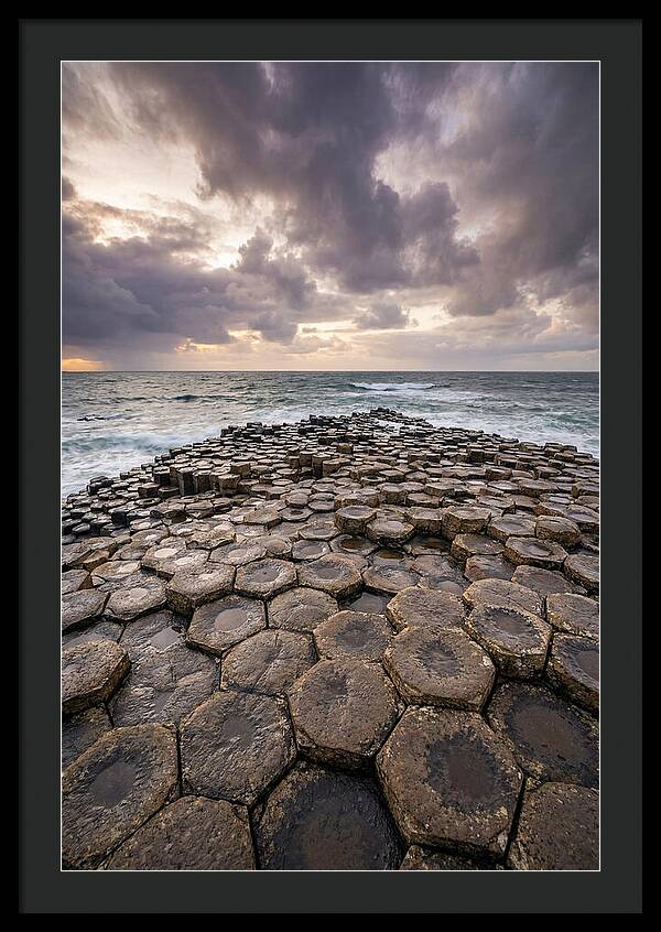 Basalt Columns At Dusk
