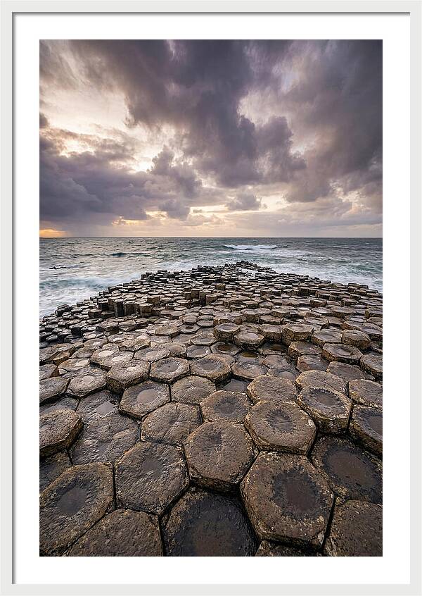 Basalt Columns At Dusk