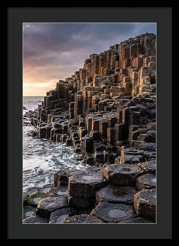 Basalt Columns At Sunset