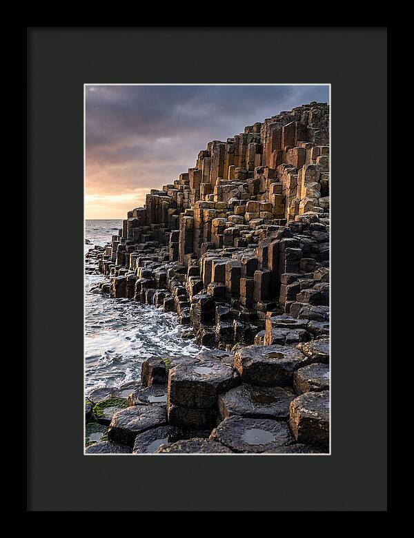 Basalt Columns At Sunset
