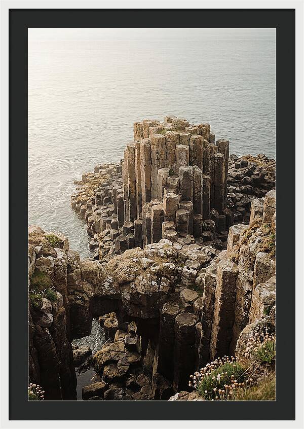 Basalt Columns In Hexagonal Formation