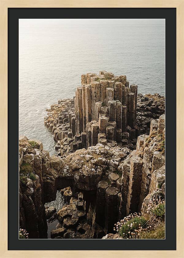 Basalt Columns In Hexagonal Formation