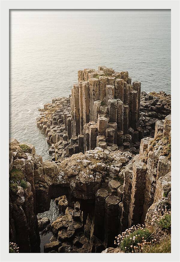 Basalt Columns In Hexagonal Formation