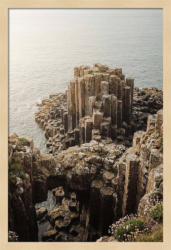 Basalt Columns In Hexagonal Formation