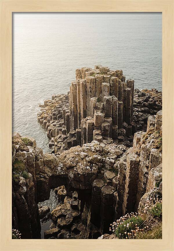 Basalt Columns In Hexagonal Formation