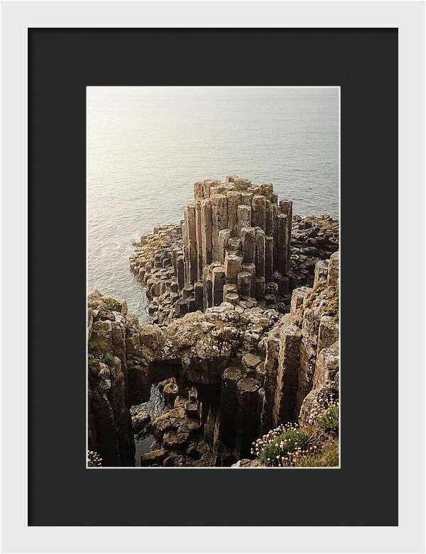 Basalt Columns In Hexagonal Formation