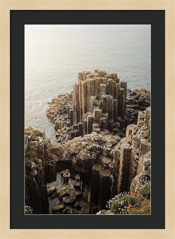 Basalt Columns In Hexagonal Formation