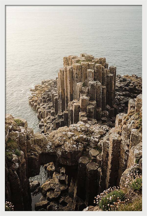Basalt Columns In Hexagonal Formation