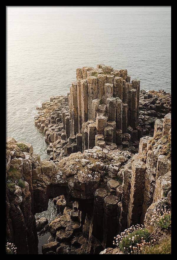 Basalt Columns In Hexagonal Formation