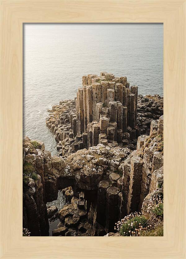 Basalt Columns In Hexagonal Formation