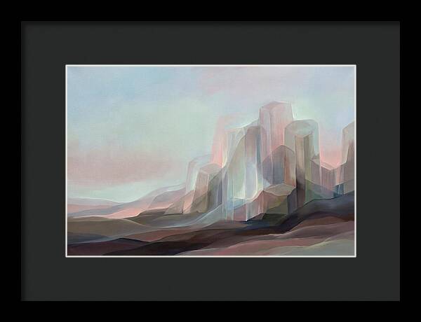 Basalt Columns Rising From Dark Earth
