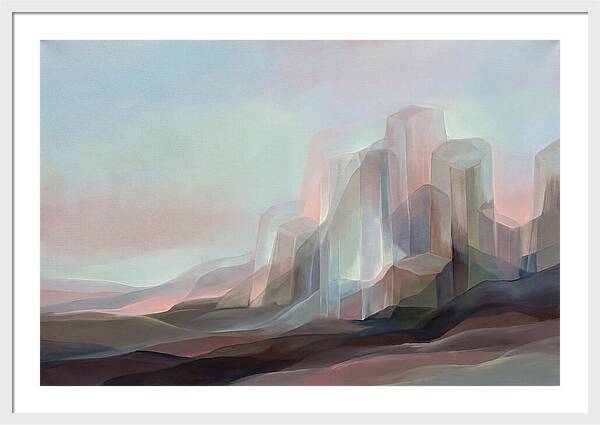 Basalt Columns Rising From Dark Earth