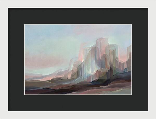 Basalt Columns Rising From Dark Earth
