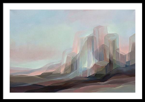 Basalt Columns Rising From Dark Earth