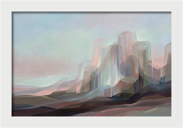 Basalt Columns Rising From Dark Earth