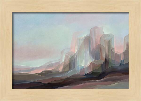 Basalt Columns Rising From Dark Earth