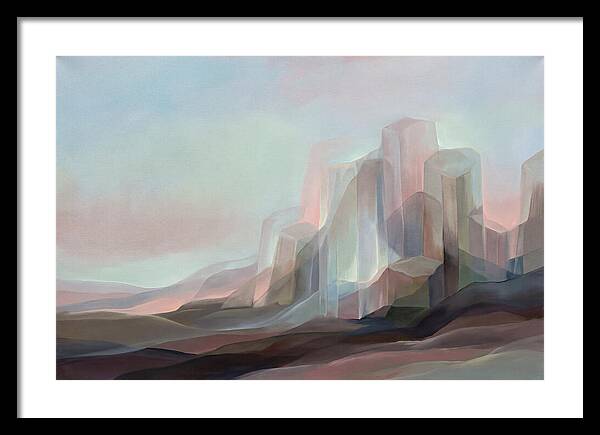 Basalt Columns Rising From Dark Earth