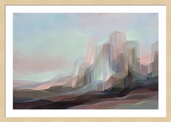 Basalt Columns Rising From Dark Earth