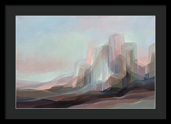 Basalt Columns Rising From Dark Earth