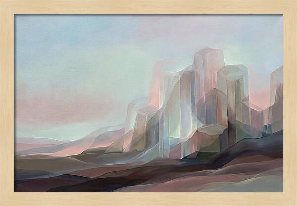 Basalt Columns Rising From Dark Earth