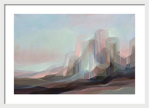 Basalt Columns Rising From Dark Earth