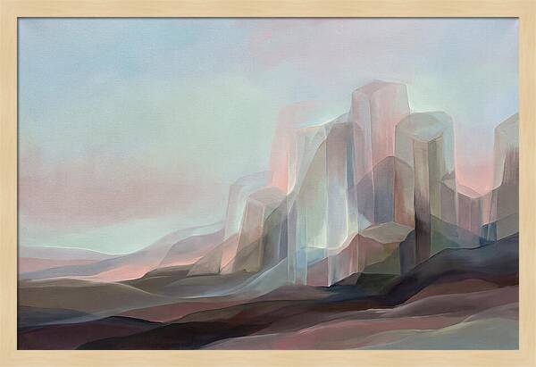 Basalt Columns Rising From Dark Earth