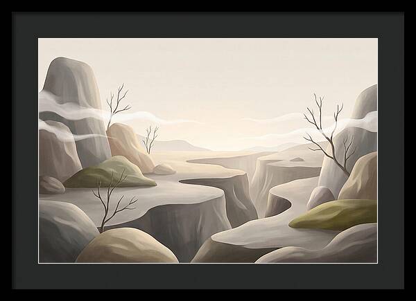 Basalt Plateau With Panoramic Canyon View