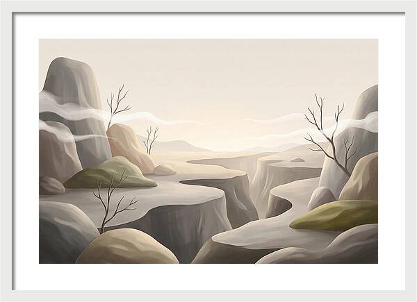 Basalt Plateau With Panoramic Canyon View