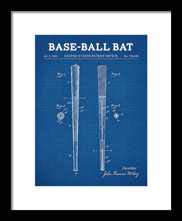 Baseball Bat Blueprint Patent Us729639a