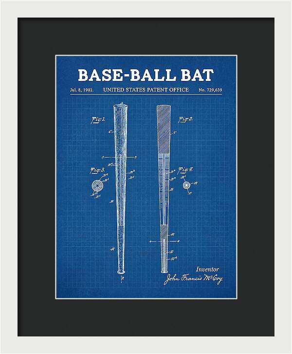 Baseball Bat Blueprint Patent Us729639a