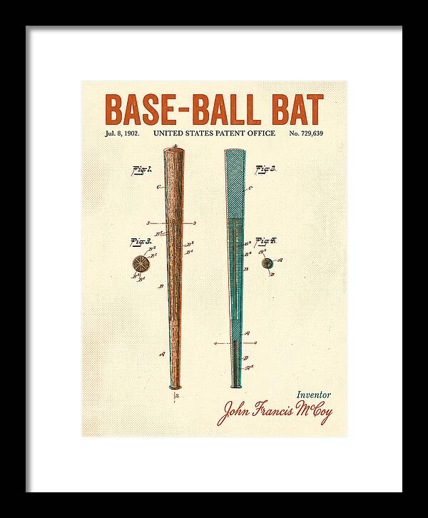Baseball Bat Retro Patent Us729639a