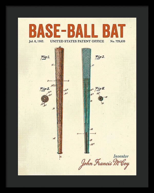 Baseball Bat Retro Patent Us729639a