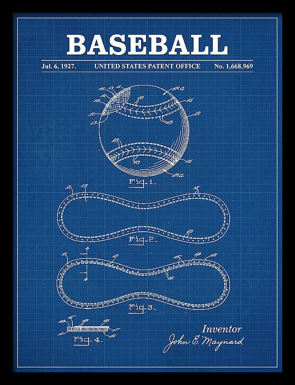 Baseball Blueprint Patent Us1668969a