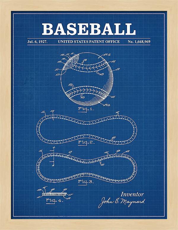 Baseball Blueprint Patent Us1668969a