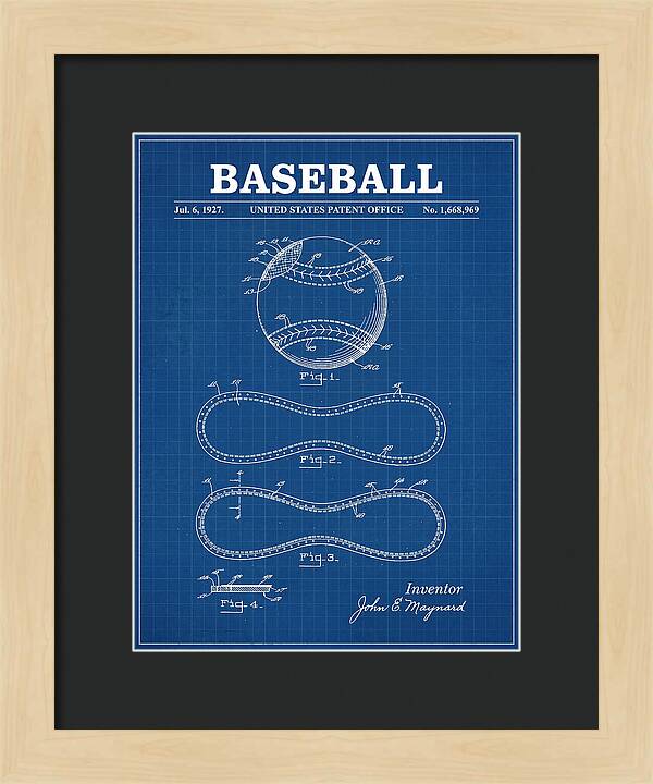 Baseball Blueprint Patent Us1668969a