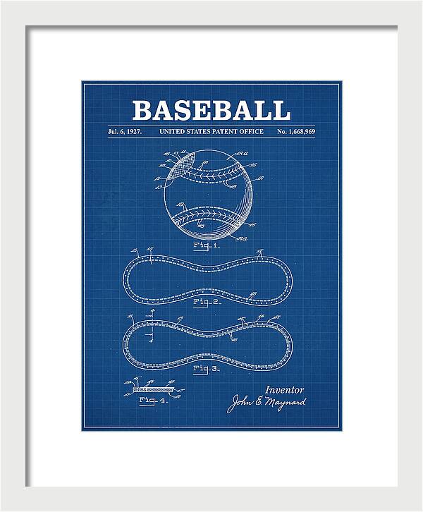 Baseball Blueprint Patent Us1668969a