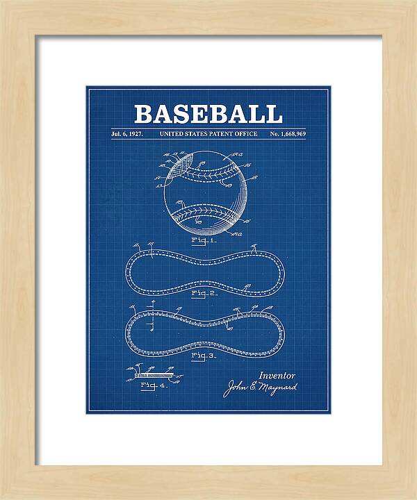 Baseball Blueprint Patent Us1668969a