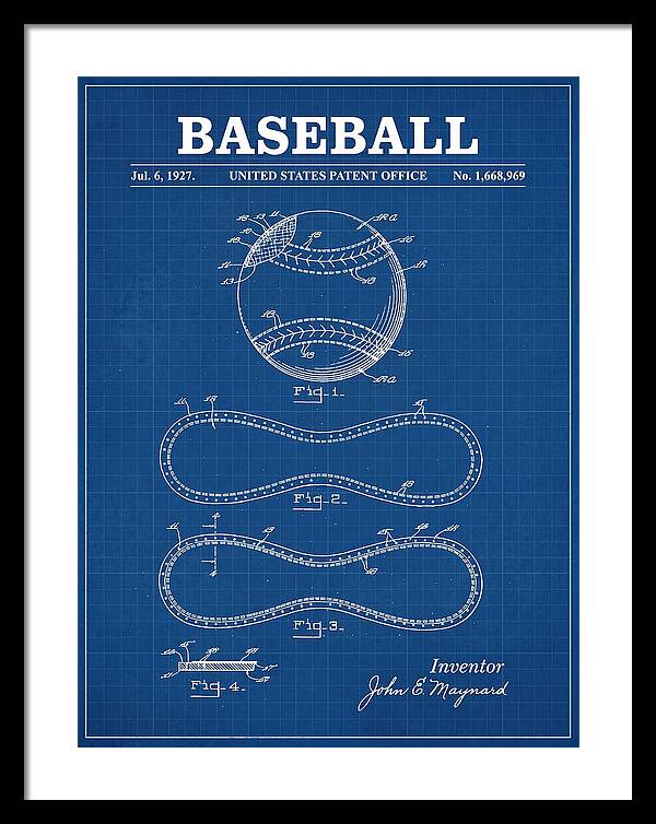 Baseball Blueprint Patent Us1668969a