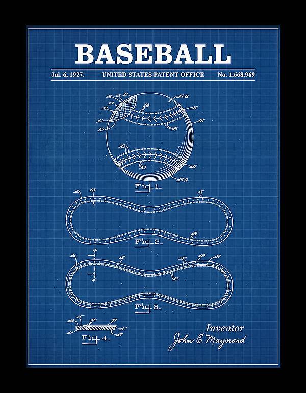 Baseball Blueprint Patent Us1668969a