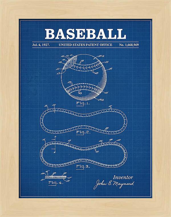 Baseball Blueprint Patent Us1668969a