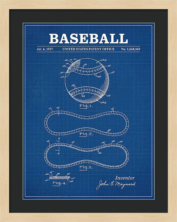 Baseball Blueprint Patent Us1668969a