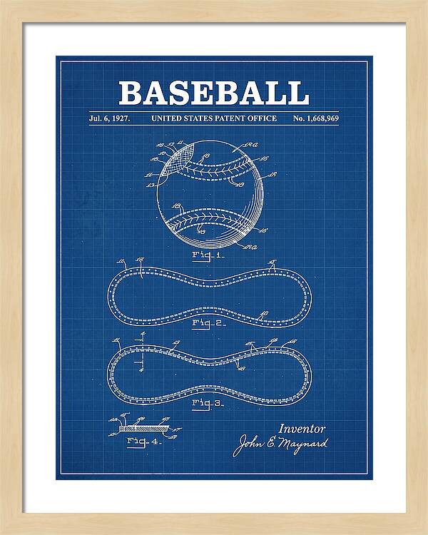 Baseball Blueprint Patent Us1668969a